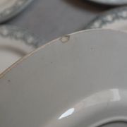Set 6 flat plates in Iron Earth Salins Garland Louis XVI - Lot 9