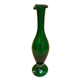 Ancien pichet aiguière verre vert & transparent vintage