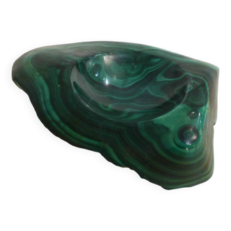 Malachite block ashtray