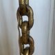 Brutalist floor lamp with chain links