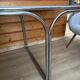Mid-century glass and chrome table
