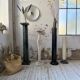 Set of 4 marble columns or pedestals.