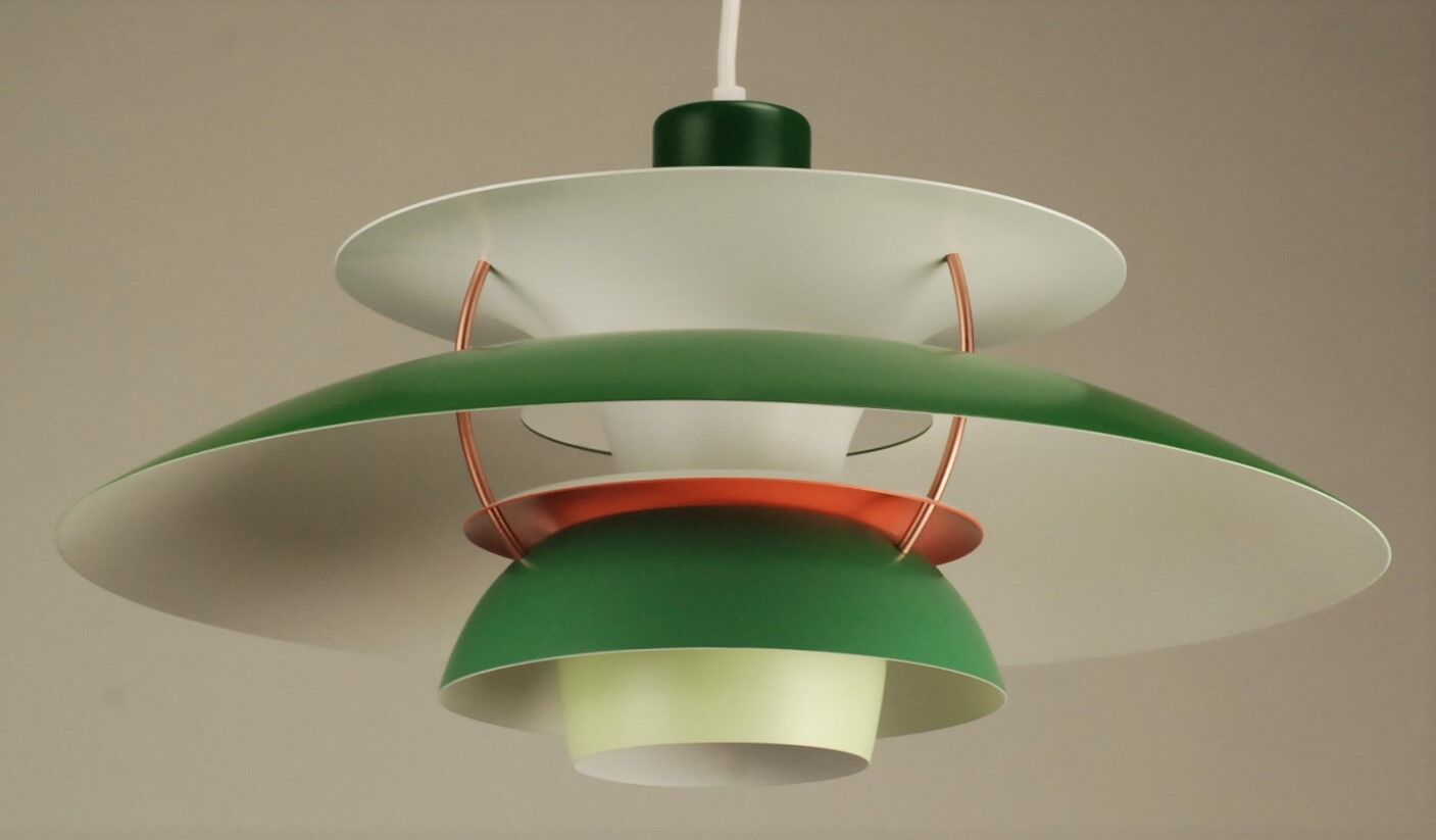 Louis Poulsen PH5 pendant lamp vintage 1970's 'Green'