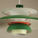 Louis Poulsen PH5 pendant lamp vintage 1970's 'Green'