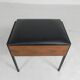 Aristo teak wooden sewing supplies stool, piano stool, 1960s