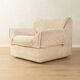 COR Space Age seating group, 1970s, set of 6 armchairs and footstool, cream white