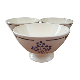 Set of 3 old bowls