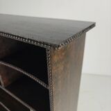 20th century open bookcase with bead motif