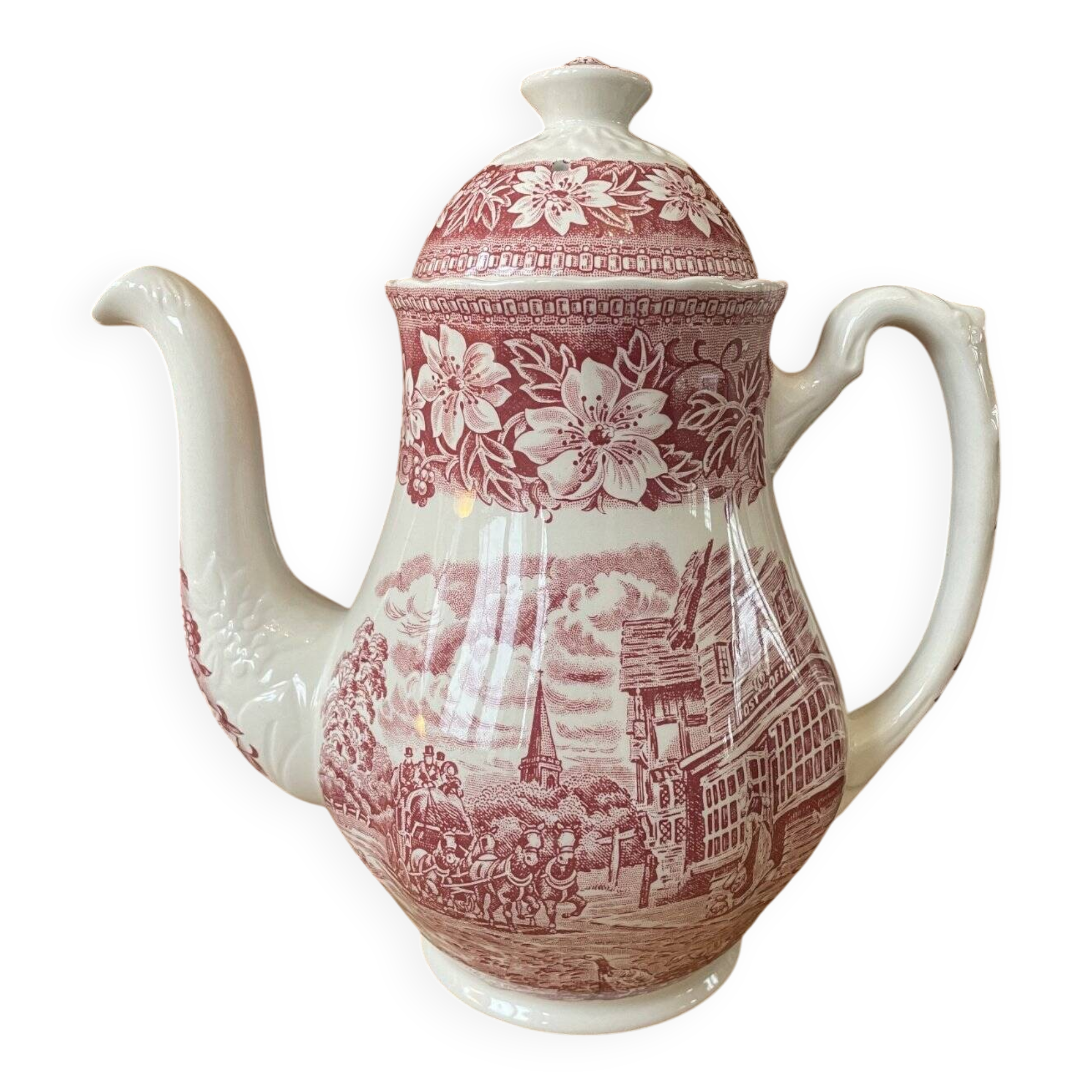 Royal Tudor Ware English earthenware teapot and coffee pot