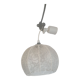 Suspension vintage luminaire in white lace diam 30 height 25