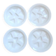 4 assiettes à escargots vintage en porcelaine blanche Pillivuyt