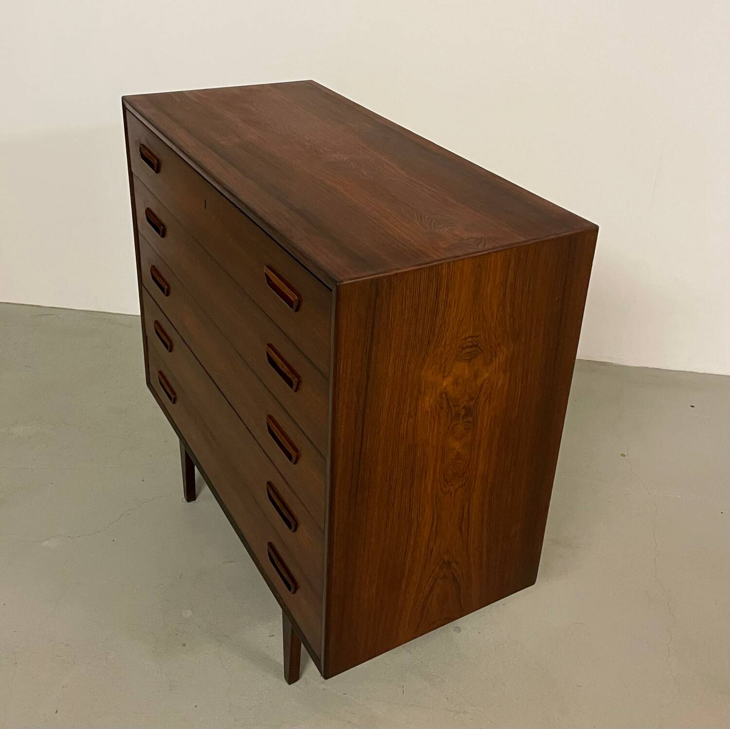 Scandinavian Chest of Drawers in Rosewood by Tibergaard 1960s
