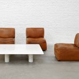 Angelo Mangiarotti for Up&Up Carrara Marble Coffee Table, Italy 1970's