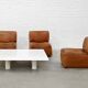 Angelo Mangiarotti for Up&Up Carrara Marble Coffee Table, Italy 1970's