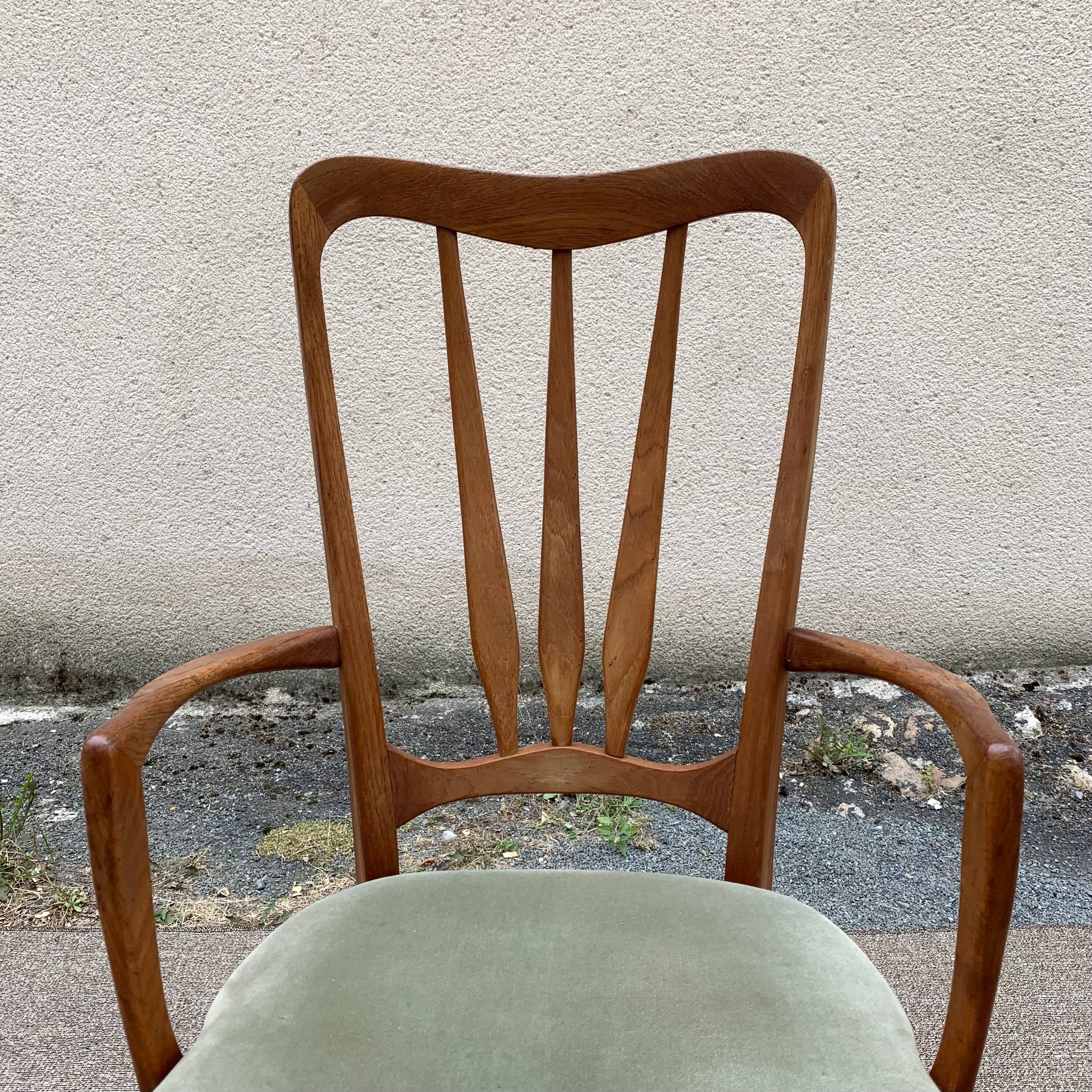 Fauteuil bridge Ingrid, Niels Koefoed / Danemark 1960