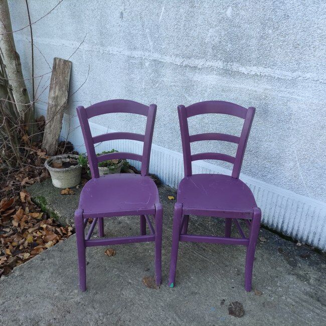 Pair of bistro chairs