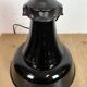 Industrial Black Enamel Bauhaus Pendant Lamp, 1930s
