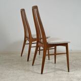 2 chaises en chêne Eva par Niels Koefoed 1960