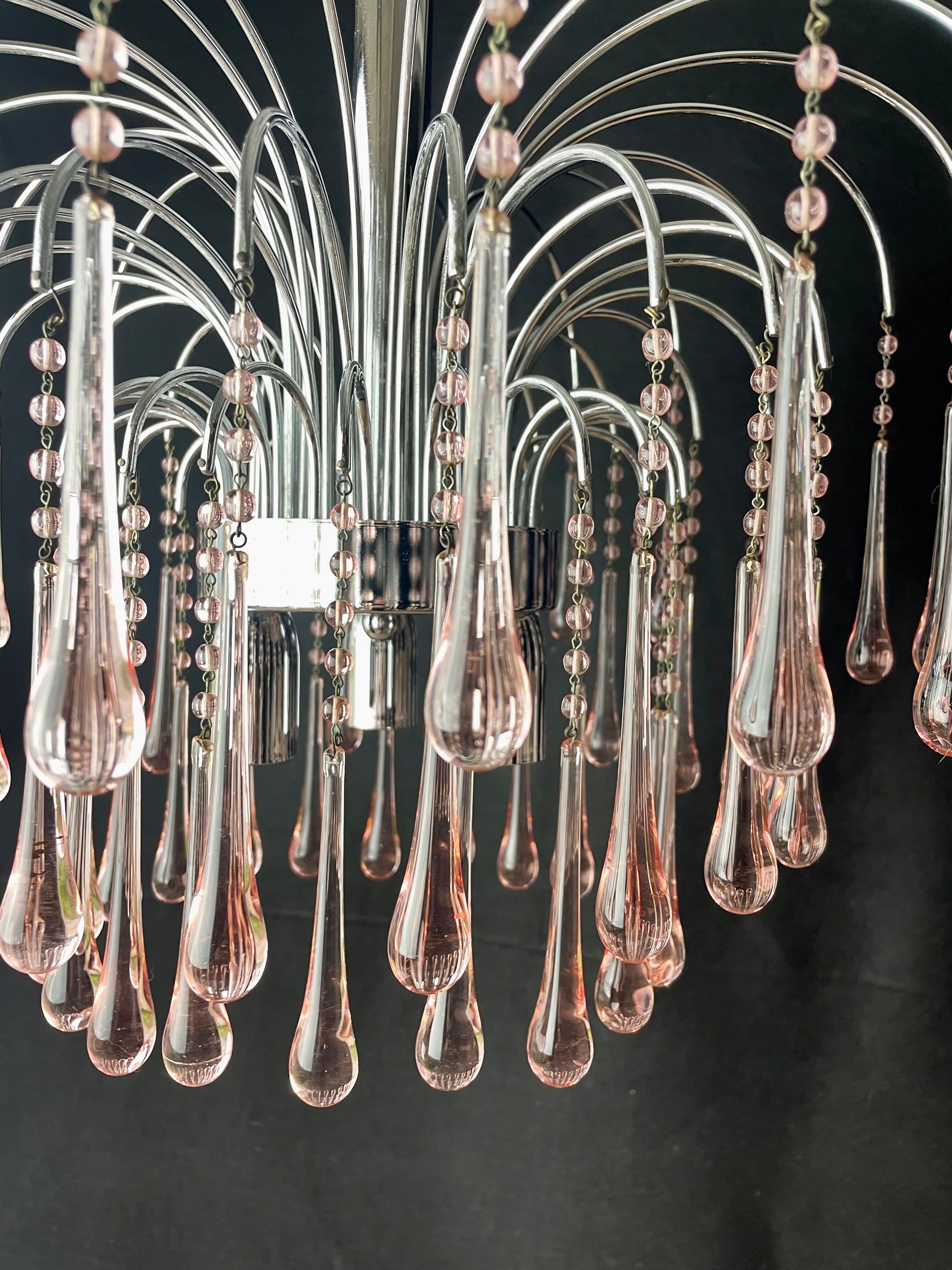 Paolo Venini waterfall chandelier