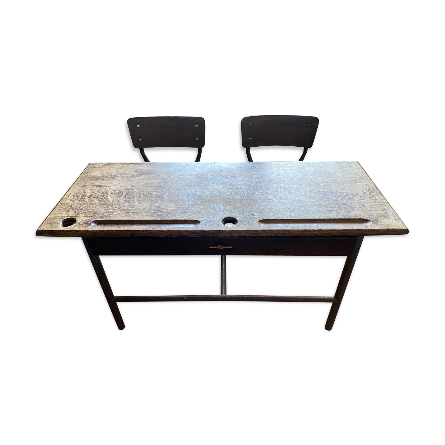 Double-desk school desk