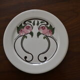 Batch of 3 art deco dessert plates