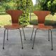 Set of 2 chairs 3105 Mosquito by Arne Jacobsen for Fritz Hansen 50s