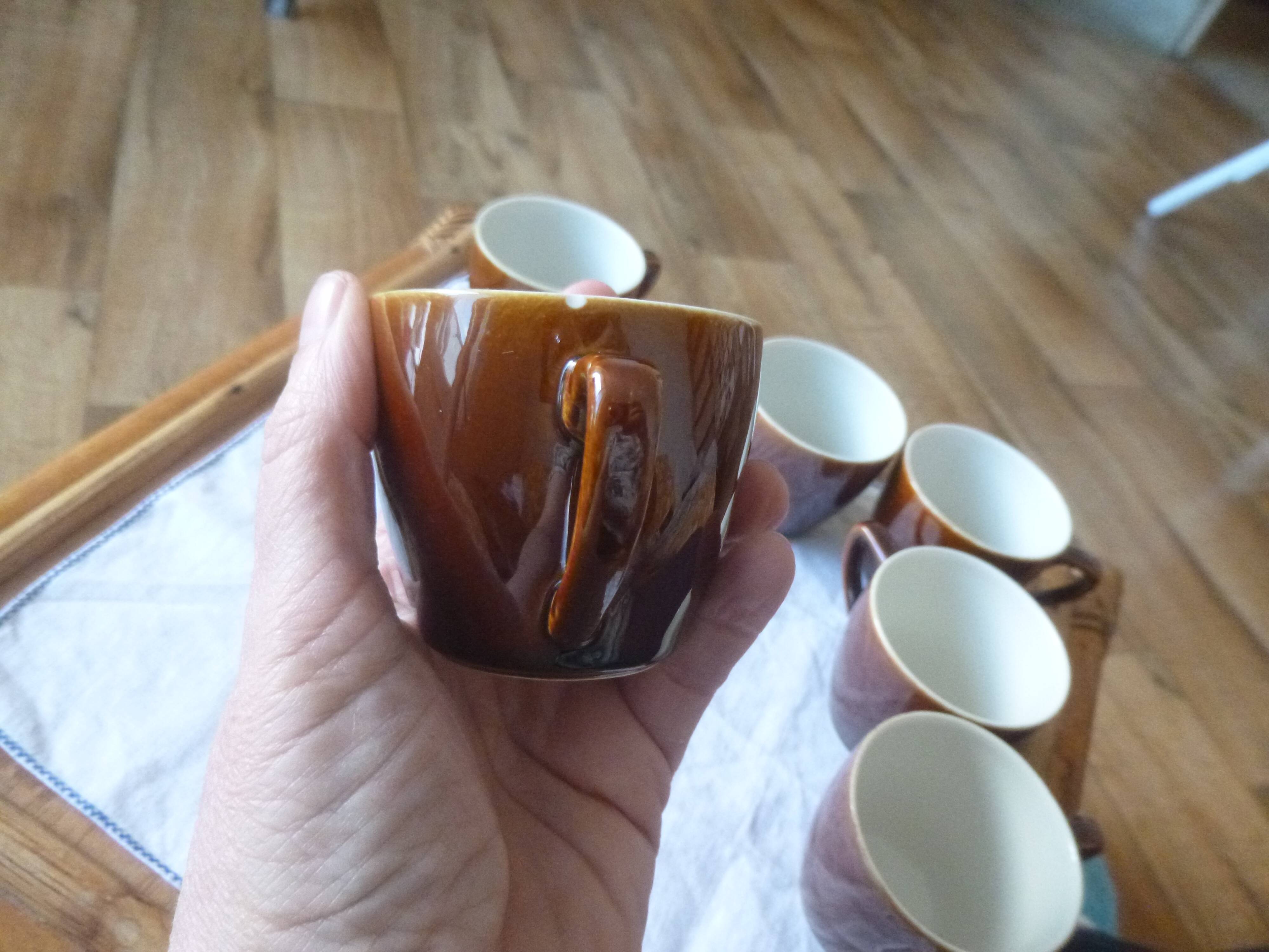 Coffee service with milk jug Villeroy & Boch model bistro 1960s