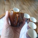 Coffee service with milk jug Villeroy & Boch model bistro 1960s