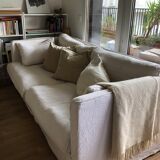 Crumpled linen sofa "Camille"