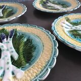 6 asparagus plates in slip