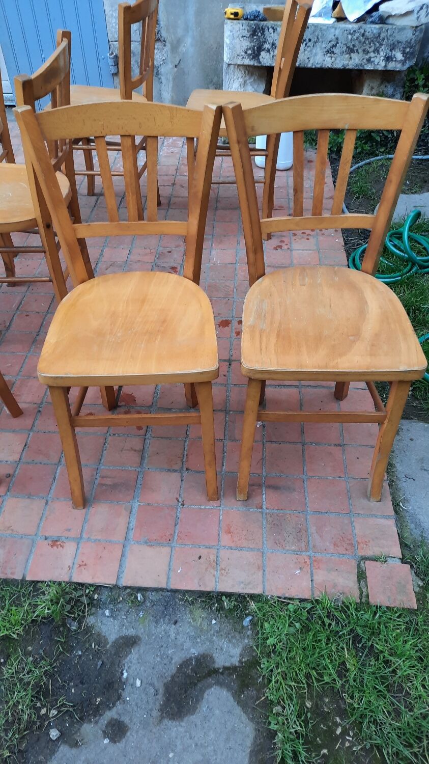 Lot de 8 chaises bistrot