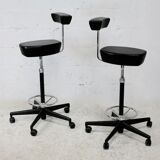 Pair of high stools by Georges Nelson, Vitra, 2001