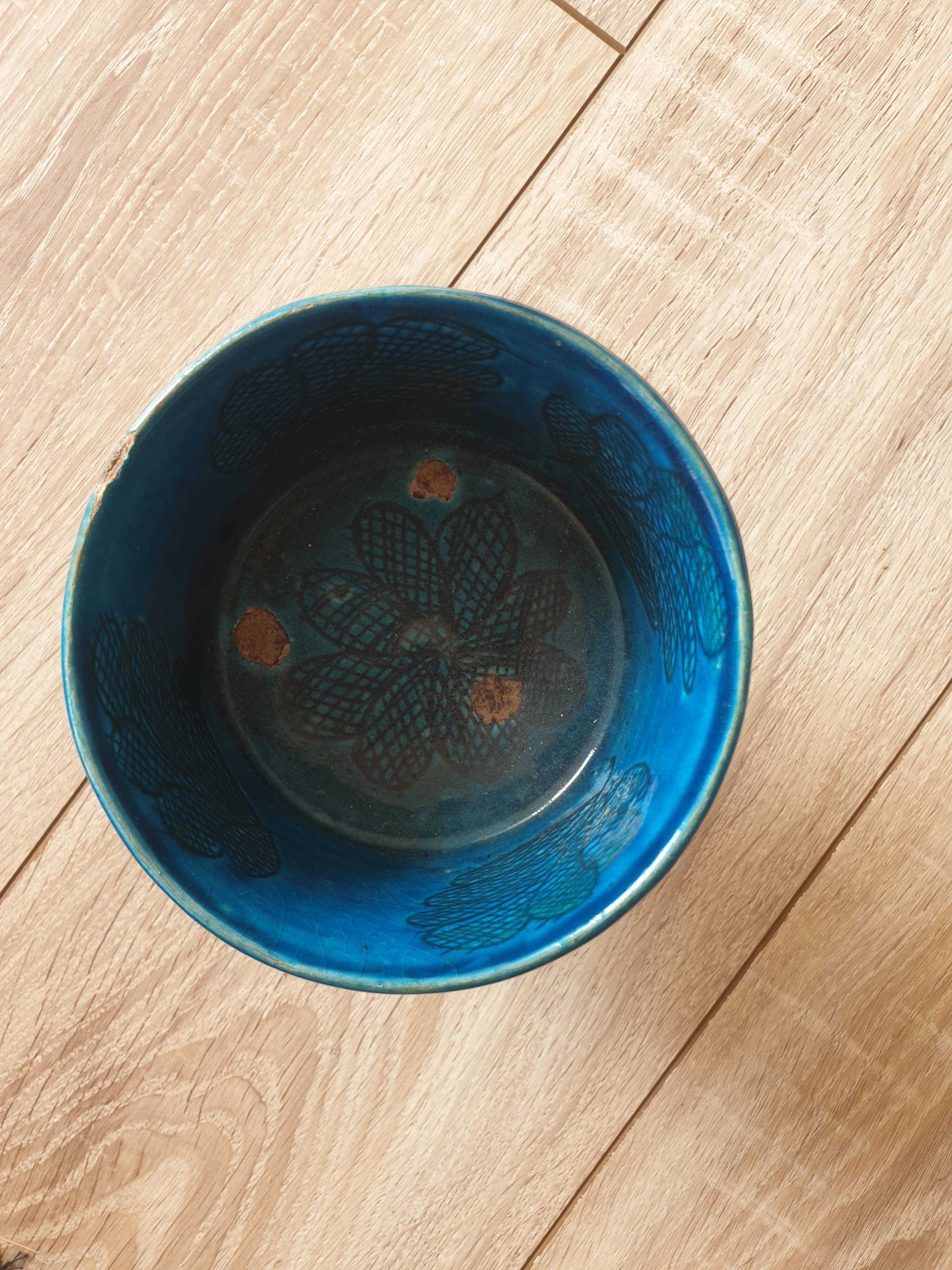 Vase turquoise islam kadjar