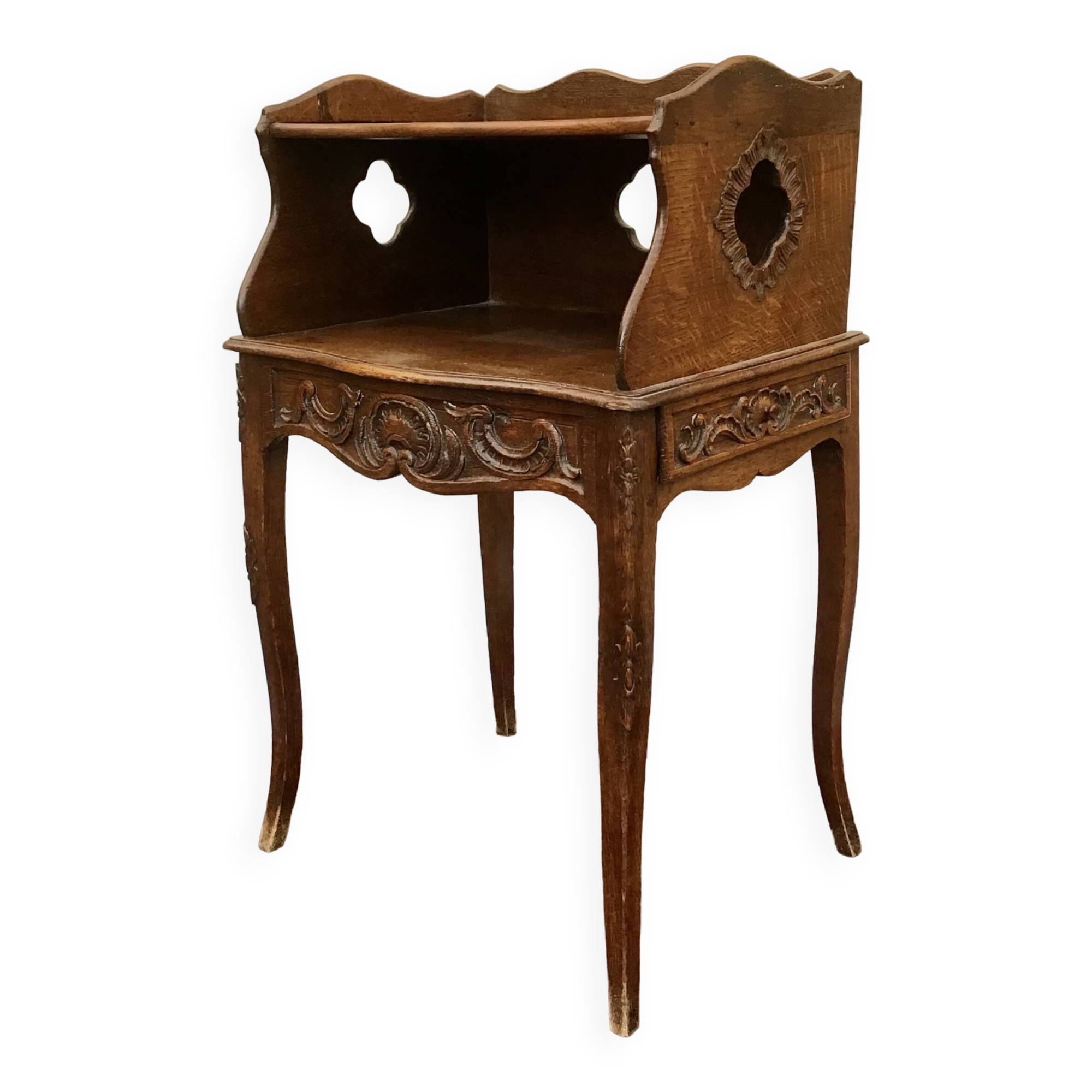 Bedside table - Oak - Louis XV Style - 19th century