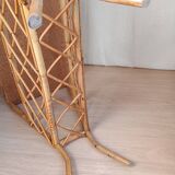 Vintage rattan magazine rack