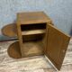 Art Deco period bar cabinet / trolley on wheels in oak circa 1940