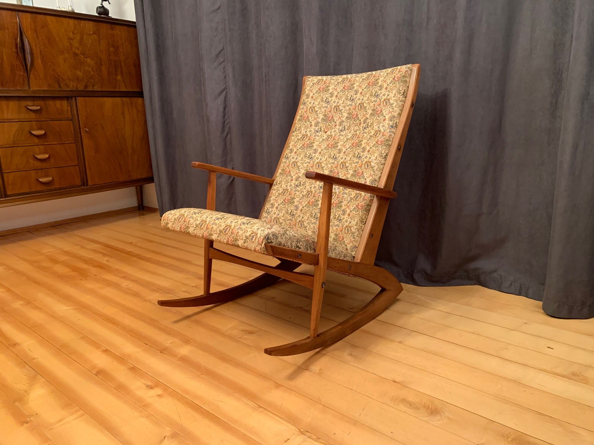 Model 97 rocking chair by Holger Georg Jensen, Tønder Møbelværk, Denmark, 1950s