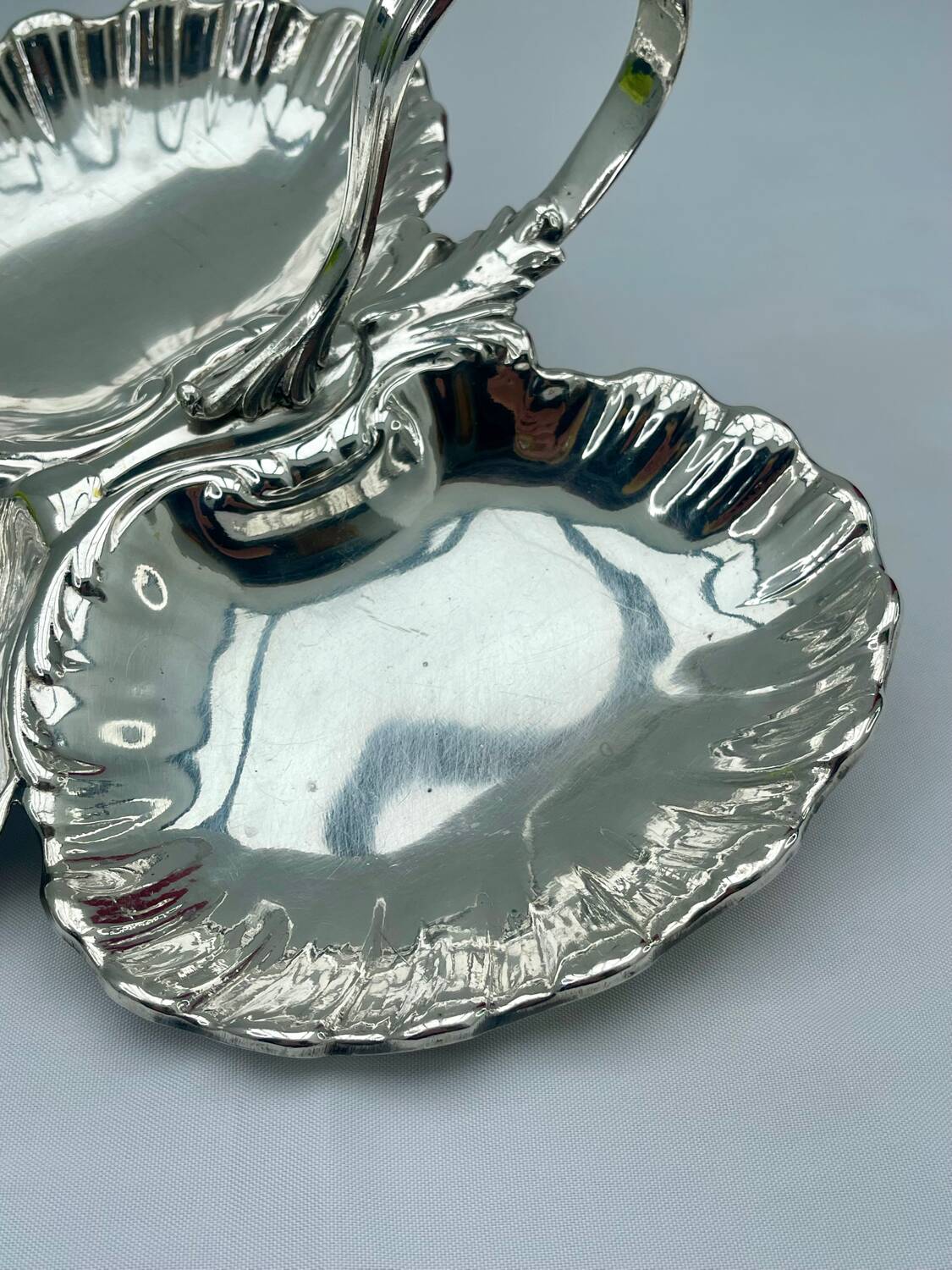 Christofle Silver-Plated Bonbonniere Serving Dish, Louis XV Style, Art Nouveau Period