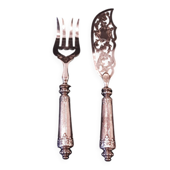 Napoleon III Style Silver Fish Serving Cutlery Set