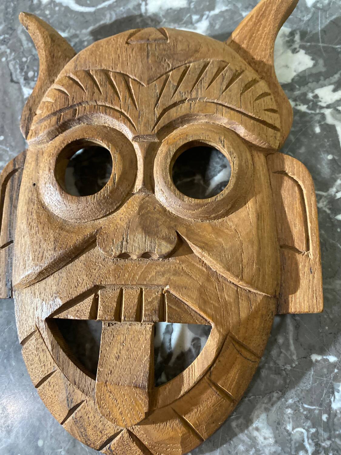 Handmade wooden mask