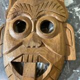 Handmade wooden mask