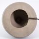 Blue sandstone lamp, raffia lampshade, 1960s