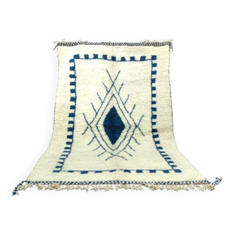 Tapis marocain blanc 250cmx150cm et plus