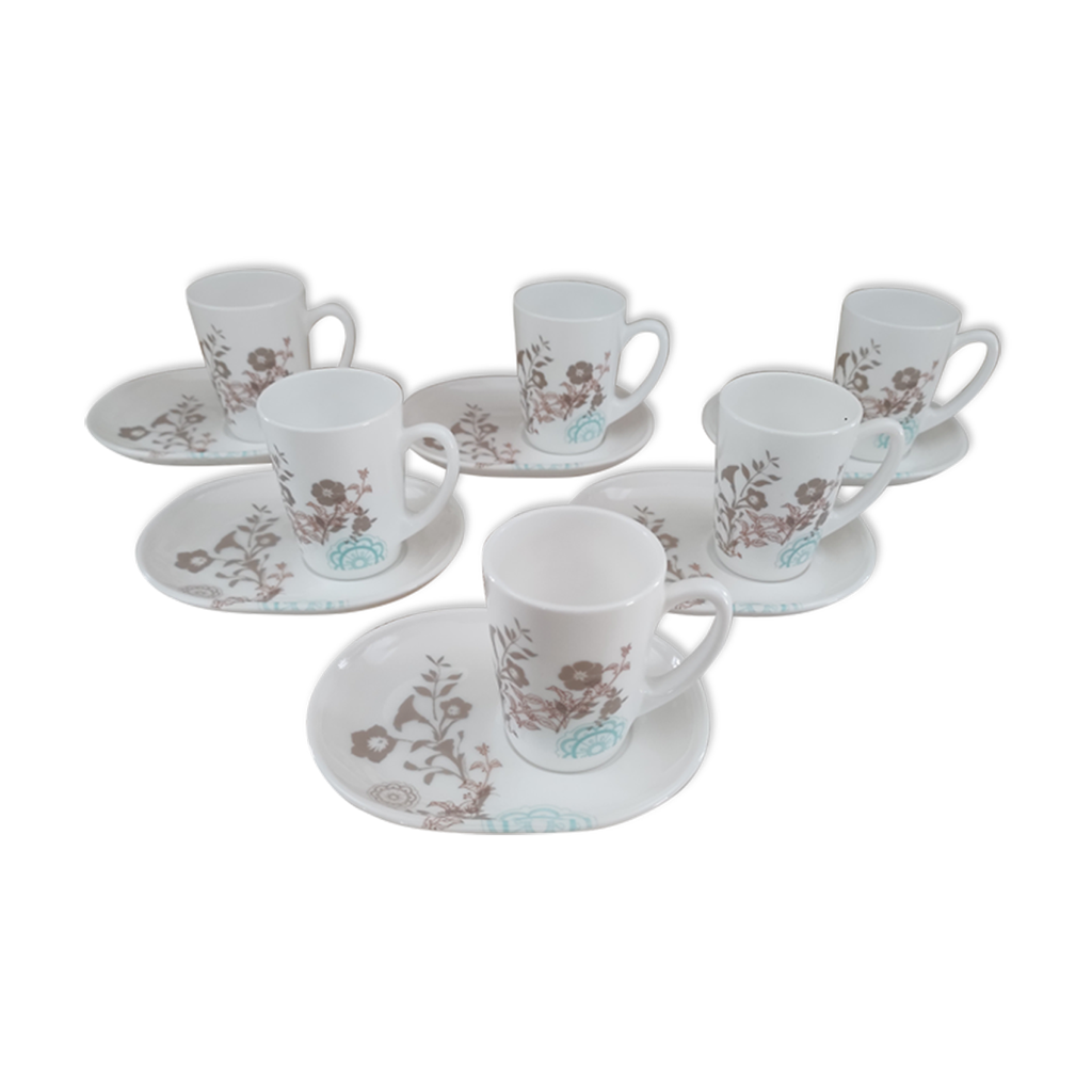 Lot de 4 tasses à café expresso terre cuite argile rouge 6 cm - Arts de la table