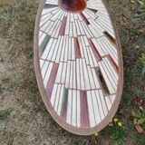 Ceramic coffee table from Vallauris by Barrois