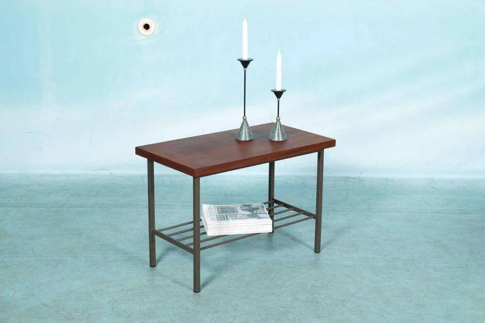 Vintage teak side table for TV/audio, 1960s in teak.