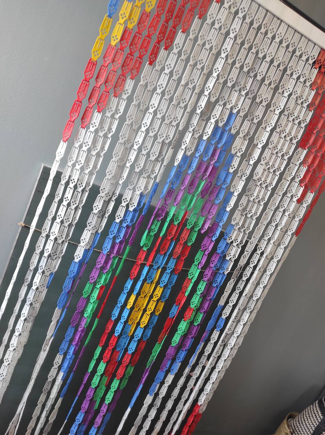 Vintage door curtain