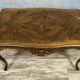 Table bureau Louis XV rocaille en palissandre vers 1850