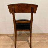 Biedermeier Dining Chair in Cherry Wood and Ink, South Germany, 1820s