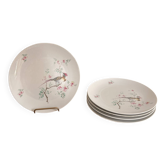 Lot 5 Plates Porcelain Seltmann Weiden Bavaria Birds Pheasant